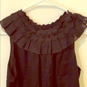 Club Monaco black silk top
